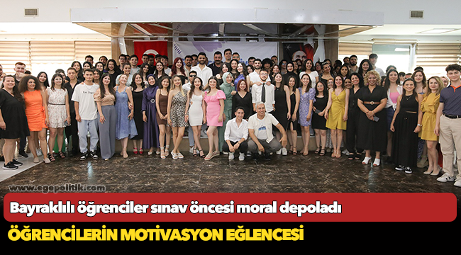 Bayraklılı öğrenciler sınav öncesi moral depoladı