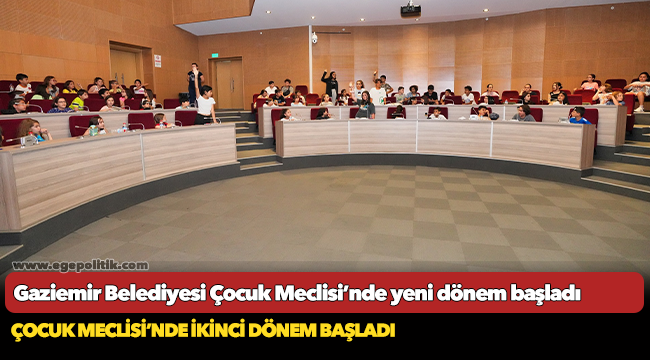 Gaziemir Belediyesi Çocuk Meclisi’nde yeni dönem başladı