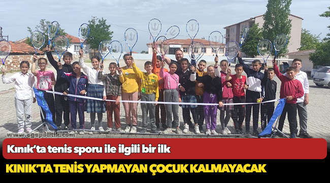 Kınık’ta tenis sporu ile ilgili bir ilk