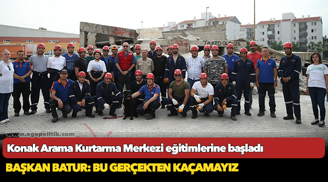 Konak Arama Kurtarma Merkezi eğitimlerine başladı