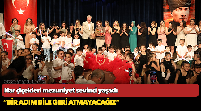 Nar çiçekleri mezuniyet sevinci yaşadı