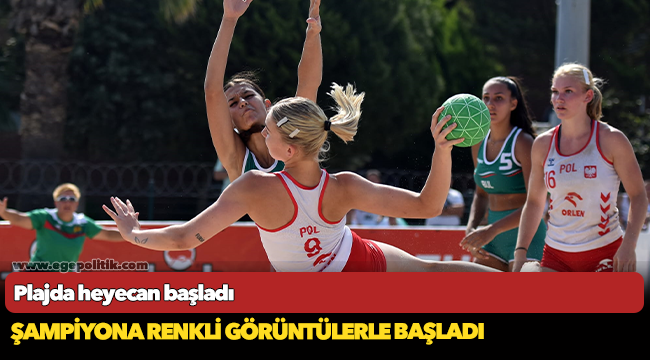 Plajda heyecan başladı