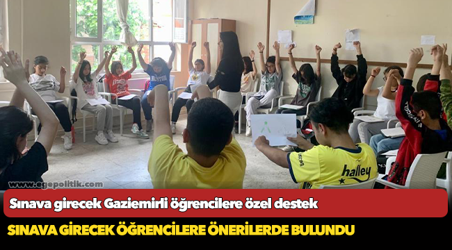 Sınava girecek Gaziemirli öğrencilere özel destek