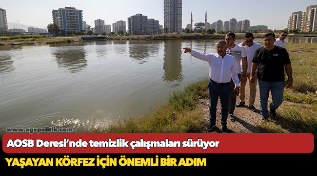 AOSB Deresi’nde temizlik çalışmaları sürüyor