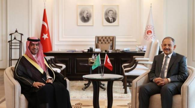 Bakan Özhaseki, Suudi Arabistanlı Bakan ile görüştü