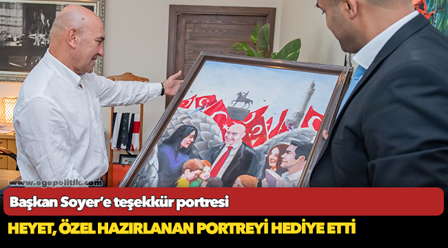 Başkan Soyer’e teşekkür portresi