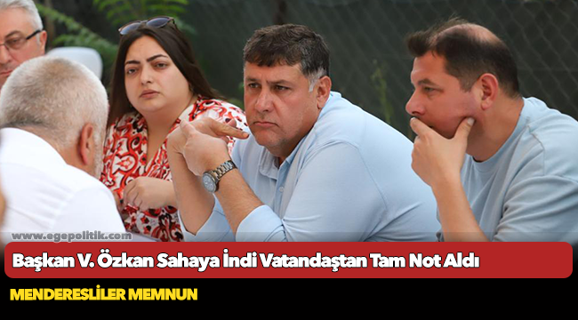 Başkan V. Özkan Sahaya İndi Vatandaştan Tam Not Aldı