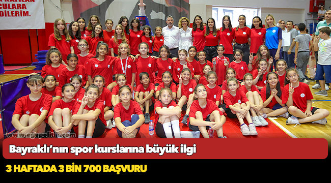 Bayraklı’nın spor kurslarına büyük ilgi