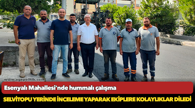 Esenyalı Mahallesi'nde hummalı çalışma
