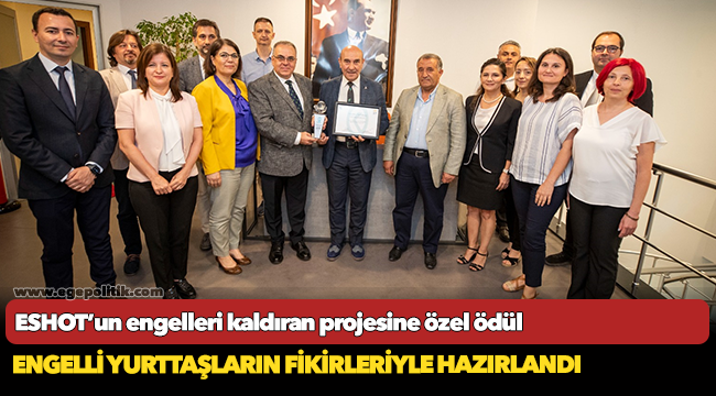 ESHOT’un engelleri kaldıran projesine özel ödül