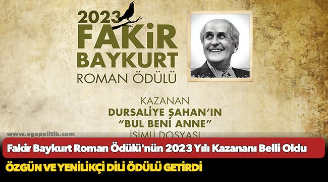 Fakir Baykurt Roman Ödülü'nün 2023 Yılı Kazananı Belli Oldu