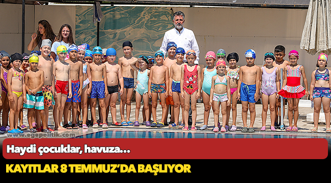 Haydi çocuklar, havuza…