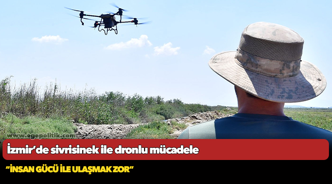 İzmir’de sivrisinek ile dronlu mücadele