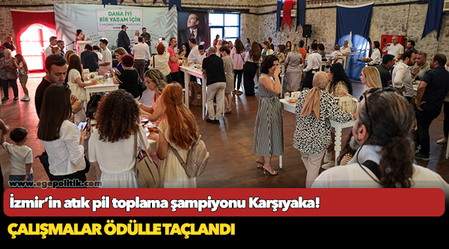 İzmir’in atık pil toplama şampiyonu Karşıyaka!