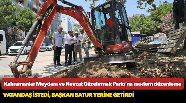 Kahramanlar Meydanı ve Nevzat Güzelırmak Parkı’na modern düzenleme