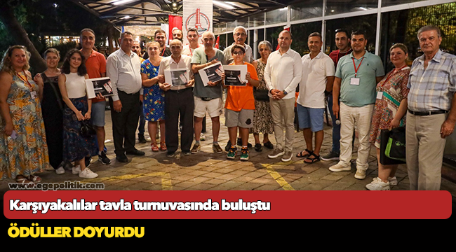 Karşıyakalılar tavla turnuvasında buluştu
