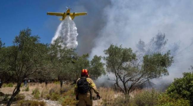 Yunanistan'da yangın söndürme uçağı düştü