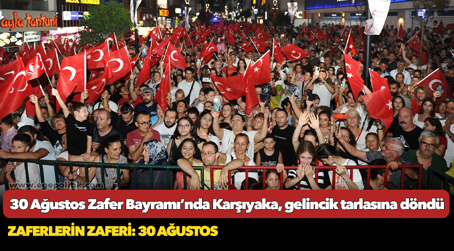 30 Ağustos Zafer Bayramı’nda Karşıyaka, gelincik tarlasına döndü