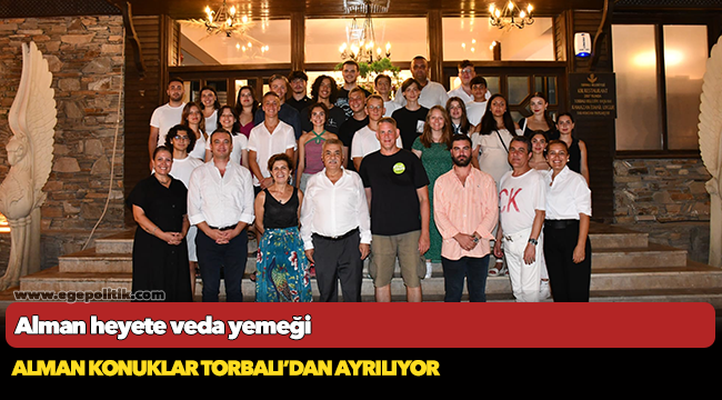 Alman heyete veda yemeği