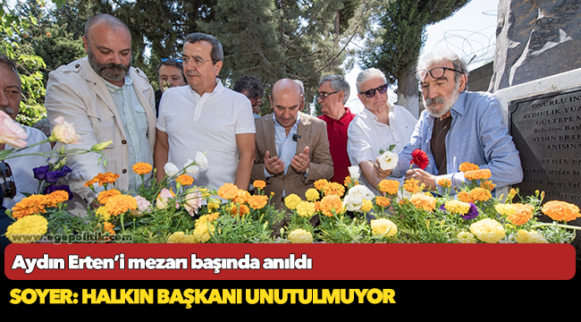 Aydın Erten’i mezarı başında anıldı