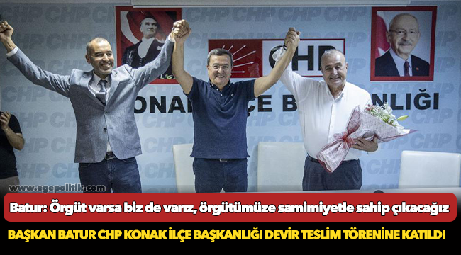 Batur: Örgüt varsa biz de varız, örgütümüze samimiyetle sahip çıkacağız