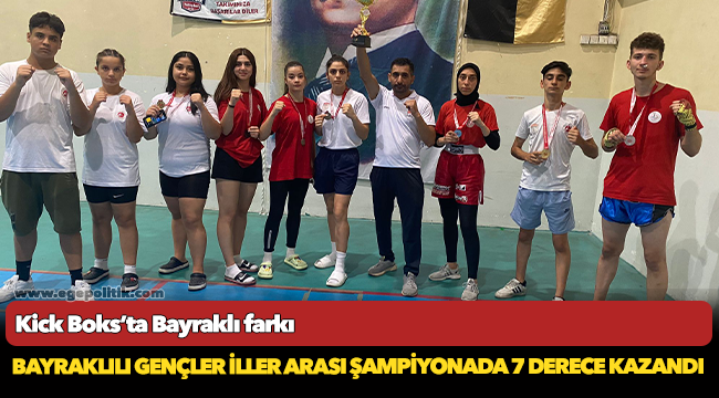 Bayraklılı gençler iller arası şampiyonada 7 derece kazandı