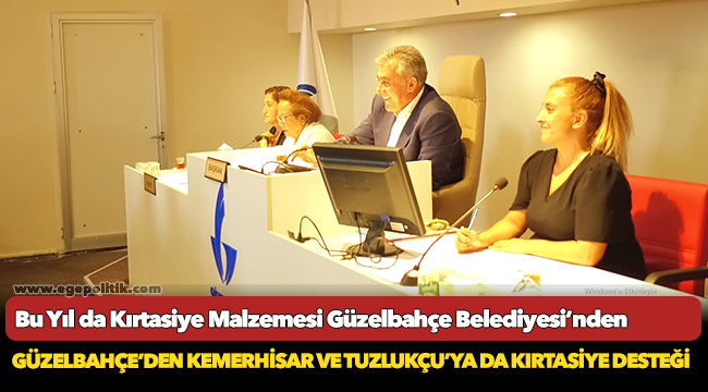 Bu Yıl da Kırtasiye Malzemesi Güzelbahçe Belediyesi’nden