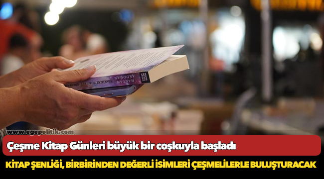 Çeşme Kitap Günleri büyük bir coşkuyla başladı