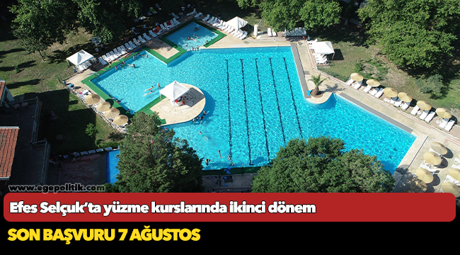 Efes Selçuk’ta yüzme kurslarında ikinci dönem