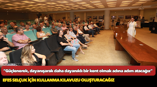 “Güçlenerek, dayanışarak daha dayanıklı bir kent olmak adına adım atacağız”