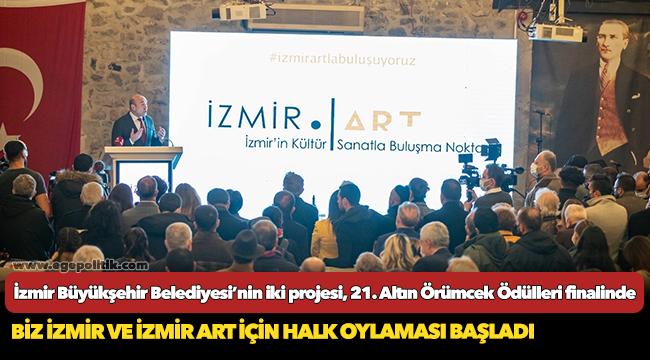 İzmir Büyükşehir Belediyesi’nin iki projesi, 21. Altın Örümcek Ödülleri finalinde