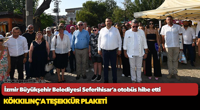 İzmir Büyükşehir Belediyesi Seferihisar’a otobüs hibe etti
