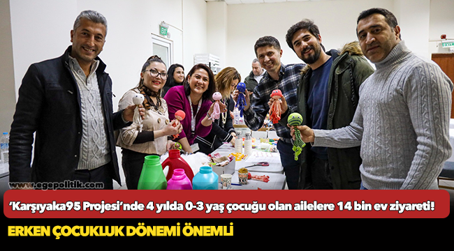 ‘Karşıyaka95 Projesi’nde 4 yılda 0-3 yaş çocuğu olan ailelere 14 bin ev ziyareti!
