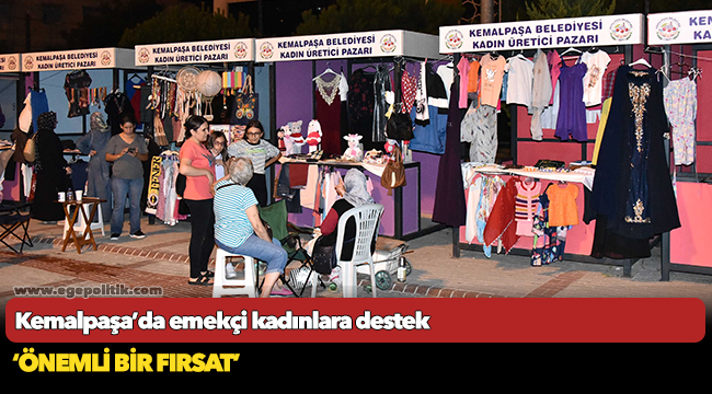 Kemalpaşa’da emekçi kadınlara destek