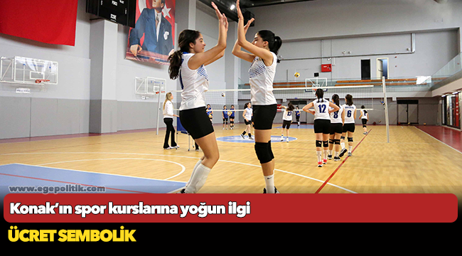 Konak’ın spor kurslarına yoğun ilgi