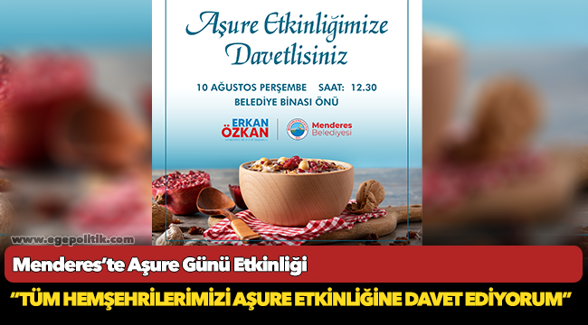 Menderes’te Aşure Günü Etkinliği