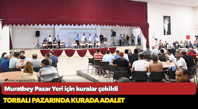 Muratbey Pazar Yeri için kuralar çekildi