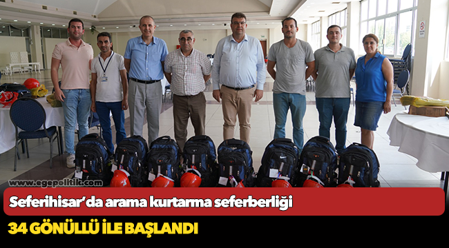 Seferihisar’da arama kurtarma seferberliği