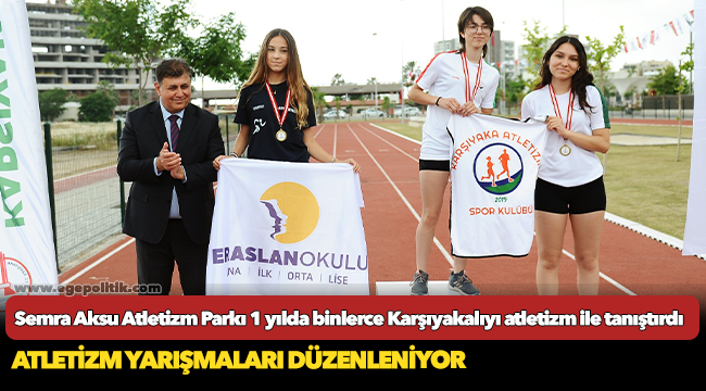 Semra Aksu Atletizm Parkı 1 yılda binlerce Karşıyakalıyı atletizm ile tanıştırdı