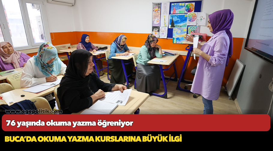 76 yaşında okuma yazma öğreniyor