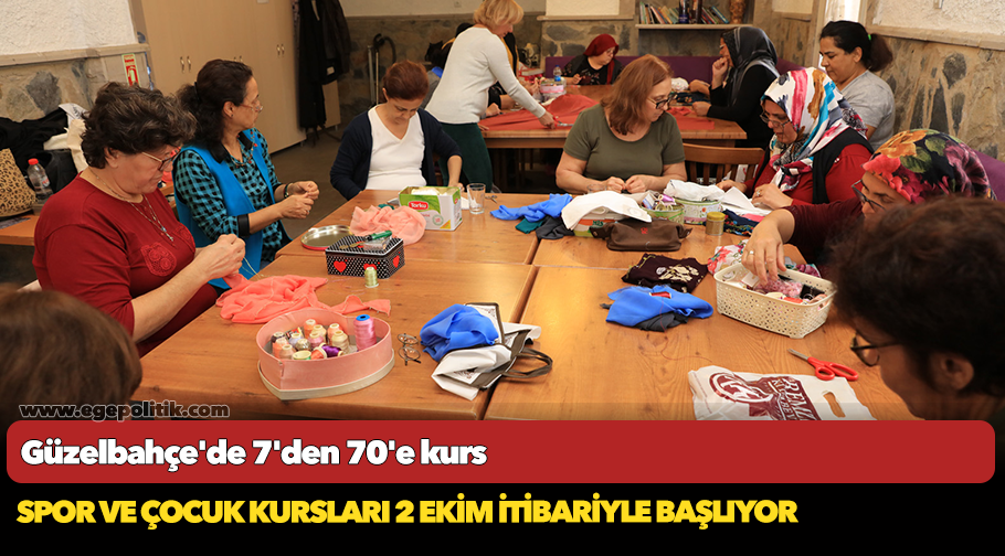 Güzelbahçe Belediyesi kursları başlıyor