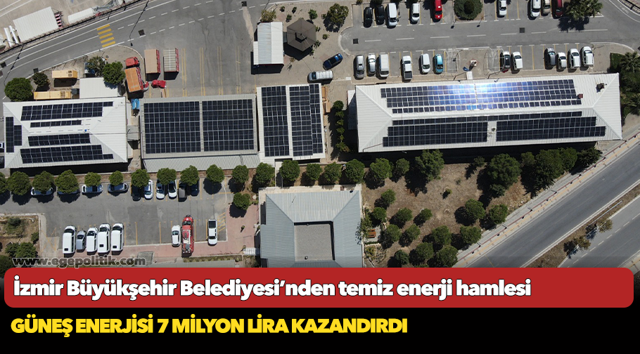 İzmir Büyükşehir Belediyesi’nden temiz enerji hamlesi