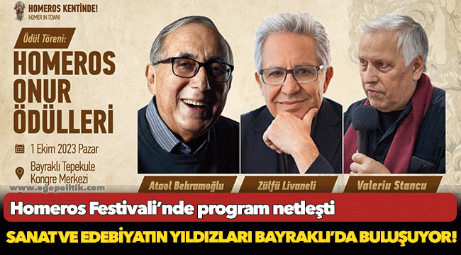 Sanat ve edebiyatın yıldızları Bayraklı’da buluşuyor!