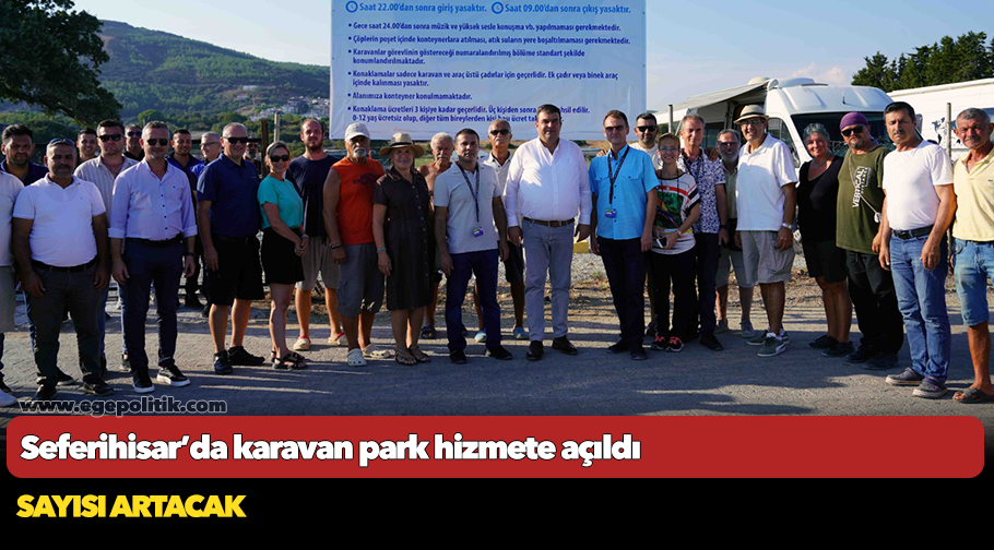 Seferihisar’da karavan park hizmete açıldı