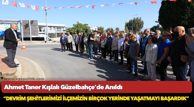 Ahmet Taner Kışlalı Güzelbahçe’de Anıldı