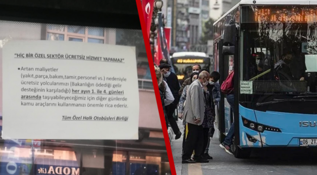 Ankara&#039;da özel halk otobüsü krizinde son nokta: &#039;Kamu araçlarını kullanmanızı rica ederiz&#039;