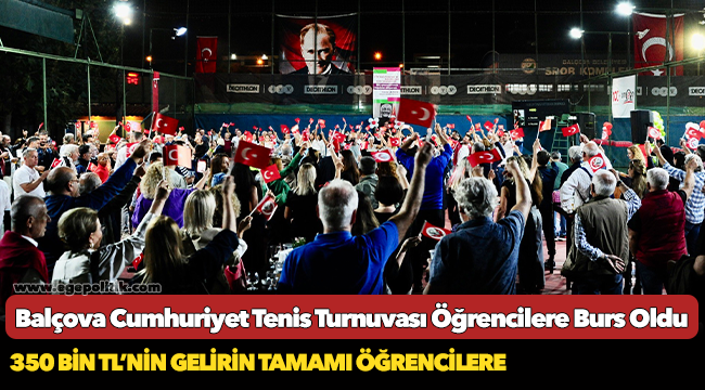 Balçova Cumhuriyet Tenis Turnuvası  Öğrencilere Burs Oldu