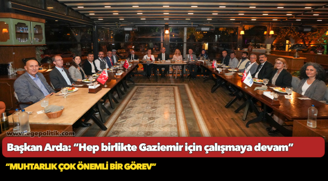 Başkan Arda: “Hep birlikte Gaziemir için çalışmaya devam”