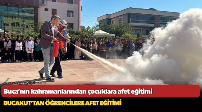 Buca’nın kahramanlarından çocuklara afet eğitimi