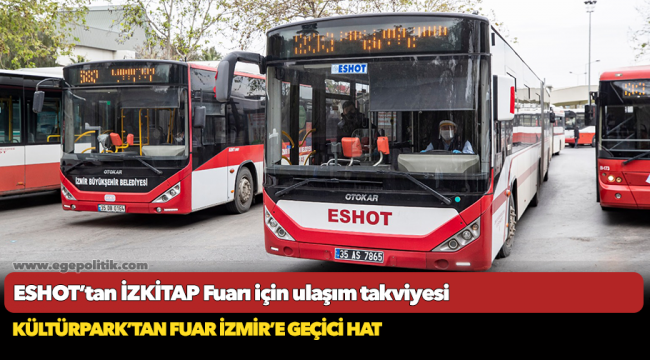 ESHOT’tan İZKİTAP Fuarı için ulaşım takviyesi